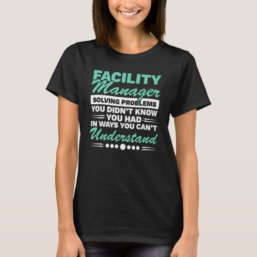 Facility Manager Job Maintenance Employee Professi T-shirt (Voorkant)