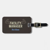 Facility Manager of Janitor en caretaker gift Bagagelabel (Voorkant horizontaal)