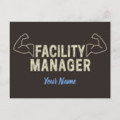 Facility Manager of Janitor en caretaker gift Feestdagenkaart (Voorkant)