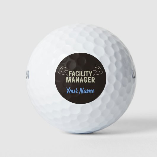 Facility Manager of Janitor en caretaker gift Golfballen (Voorkant)