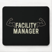 Facility Manager of Janitor en caretaker gift Muismat (Voorkant)