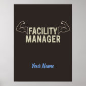 Facility Manager of Janitor en caretaker gift Poster (Voorkant)
