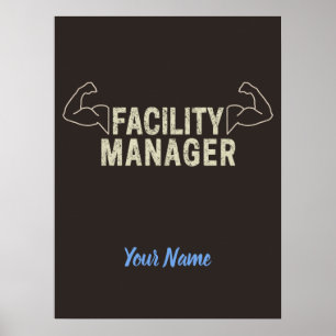 Facility Manager of Janitor en caretaker gift Poster