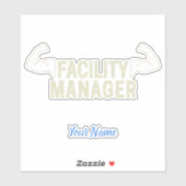 Facility Manager of Janitor en caretaker gift Sticker (Vel)
