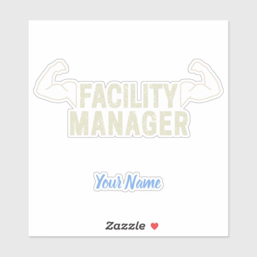 Facility Manager of Janitor en caretaker gift Sticker (Vel)