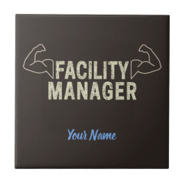 Facility Manager of Janitor en caretaker gift Tegeltje