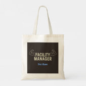 Facility Manager of Janitor en caretaker gift Tote Bag (Achterkant)