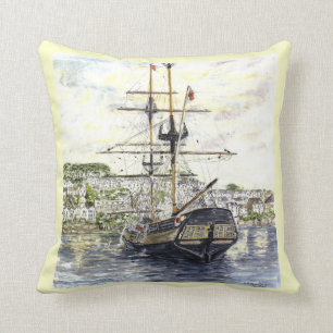 "Facing Fowey"-piloot Kussen