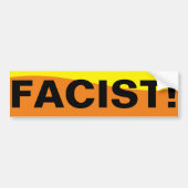 FACIST! BUMPERSTICKER (Voorkant)