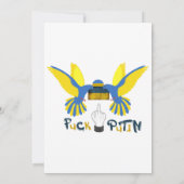 Fack poetin, steun Oekraïne Klassiek Kaart (Achterkant)