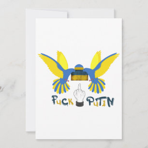 Fack poetin, steun Oekraïne Klassiek Kaart