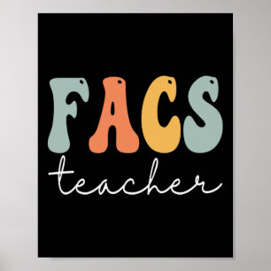 FACS Docent Retro Groovy Vintage Happy First Day Poster
