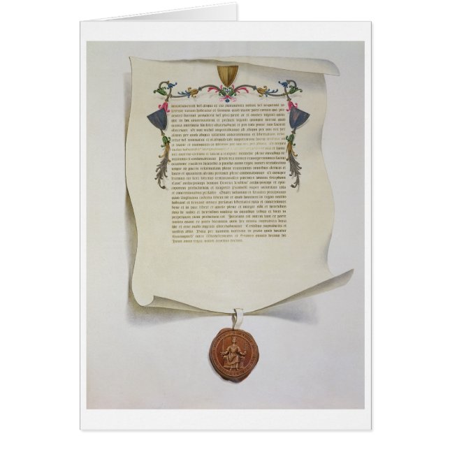 Facsimile editie van de Magna Carta, eerste publis (Voorkant)