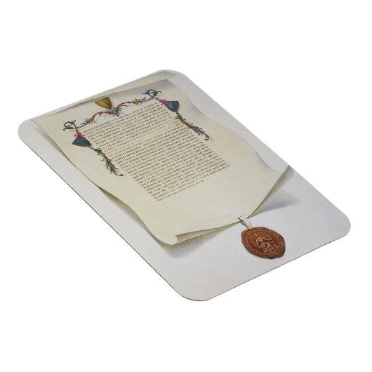 Facsimile editie van de Magna Carta, eerste publis Magneet (Rechterzijde)