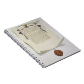 Facsimile editie van de Magna Carta, eerste publis Notitieboek (Rechterzijde)