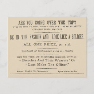 Facsimile Extract van de Wipers Times 1916 Briefkaart