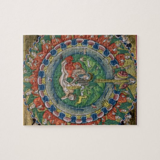 Facsimile kopie van Genesis 2:22 God creëerde Eve, Legpuzzel (Horizontaal)