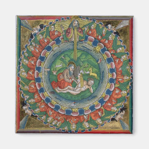 Facsimile kopie van Genesis 2:22 God creëerde Eve, Magneet