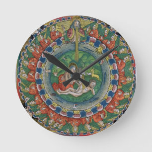 Facsimile kopie van Genesis 2:22 God creëerde Eve, Ronde Klok