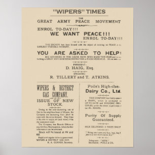 Facsimile Pages uit de Wipers Times 1917 Poster