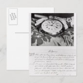 Facsimile van de Pocket Chronometer Briefkaart (Voorkant / Achterkant)