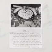 Facsimile van de Pocket Chronometer Briefkaart (Voorkant)