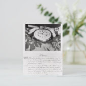 Facsimile van de Pocket Chronometer Briefkaart (Staand voorkant)
