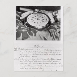 Facsimile van de Pocket Chronometer Briefkaart
