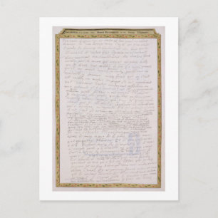 Facsimile van een brief van Elizabeth I aan Franco Briefkaart