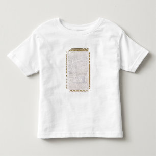 Facsimile van een brief van Elizabeth I aan Franco Kinder Shirts