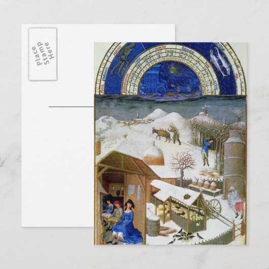 Facsimile van februari briefkaart (Voorkant / Achterkant)