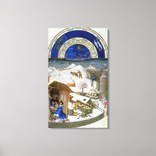 Facsimile van februari canvas afdruk