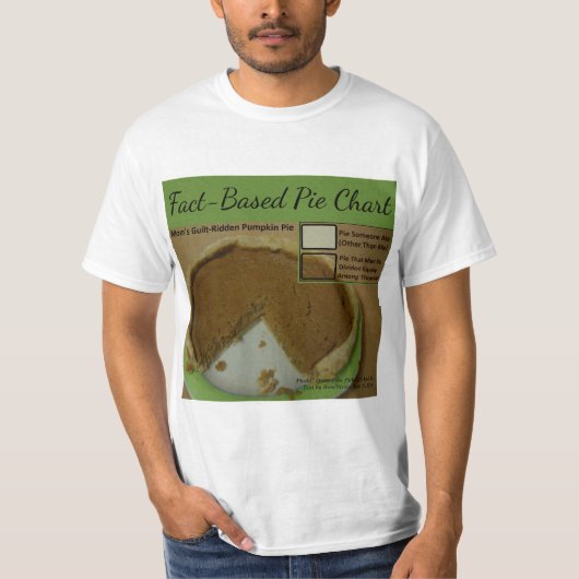 Fact-Based Pie Chart door RoseWrites T-shirt (Voorkant)