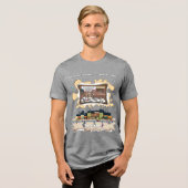Fact Checkers | Absurd Wordplay Humor Tri-Blend Shirt (Voorkant volledig)