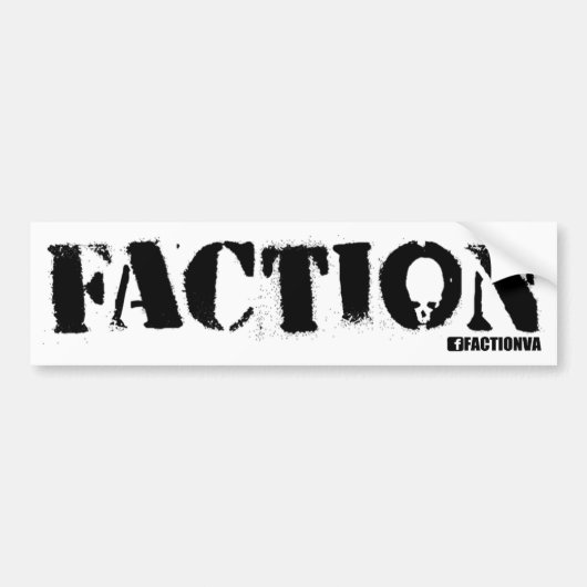 FACTION VA BUMPERSTICKER (Voorkant)