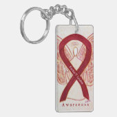Factor V Leiden Angel Awareness Ribbon Sleutelhang Sleutelhanger (Voorkant Links)