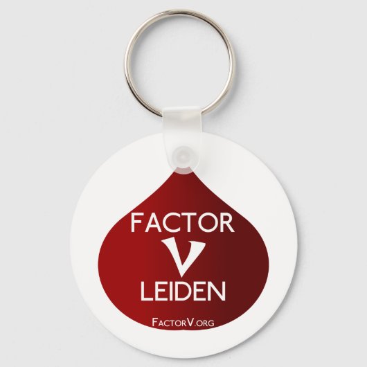 Factor V Leiden Awareness Sleutelhanger (Voorkant)