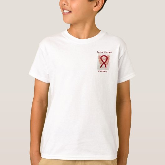 Factor V Leiden bewustzijnslint engel T-shirt naar (Voorkant)
