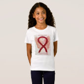 Factor V Leiden Burgundy Awareness Shirt (Voorkant volledig)