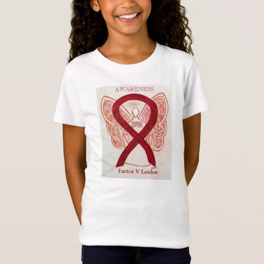 Factor V Leiden Burgundy Awareness Shirt (Voorkant)