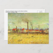 Factories in Asnieres door Vincent van Gogh Briefkaart (Voorkant / Achterkant)