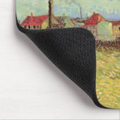 Factories in Asnieres door Vincent van Gogh Muismat (Hoek)