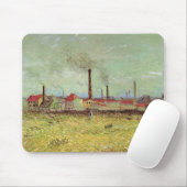 Factories in Asnieres door Vincent van Gogh Muismat (Met muis)