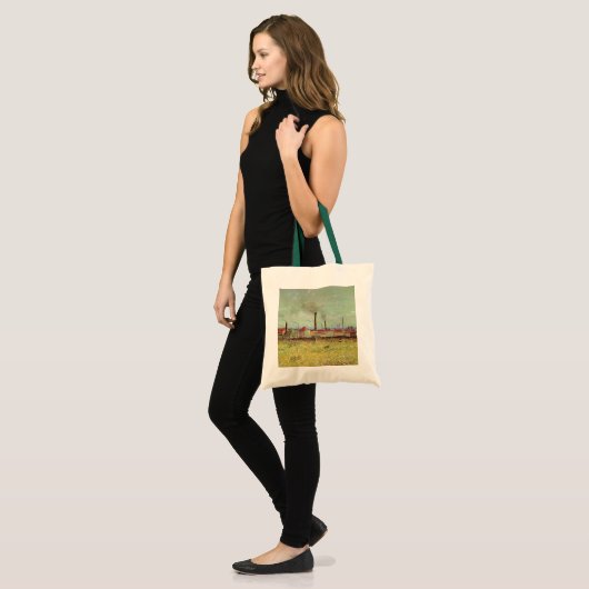 Factories in Asnieres door Vincent van Gogh Tote Bag (Voorkant (model))