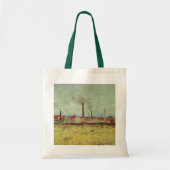 Factories in Asnieres door Vincent van Gogh Tote Bag (Voorkant)