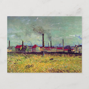 Factories in Asnières, Vincent van Gogh Briefkaart