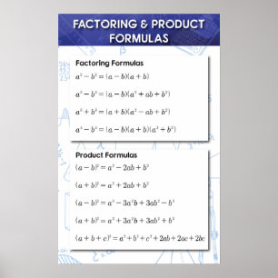 Factoring en product poster