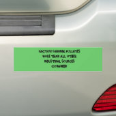 FACTORY FARMING VERONTREINIGT MEER DAN ALLE ANDERE BUMPERSTICKER (Op auto)