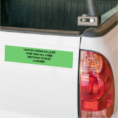 FACTORY FARMING VERONTREINIGT MEER DAN ALLE ANDERE BUMPERSTICKER (Op Truck)