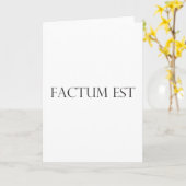factum est Latein latin Kaart (Gele Bloem)